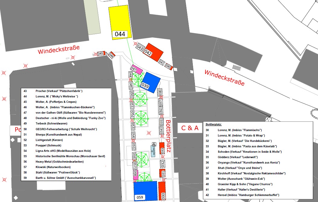 Plan Ausschnitt Bottlerplatz Plan Bottlerplatz 2024
