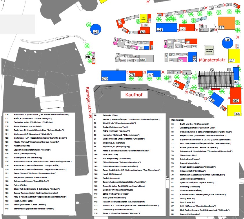 Plan Ausschnitt Münsterplatz Plan Münsterplatz 2024